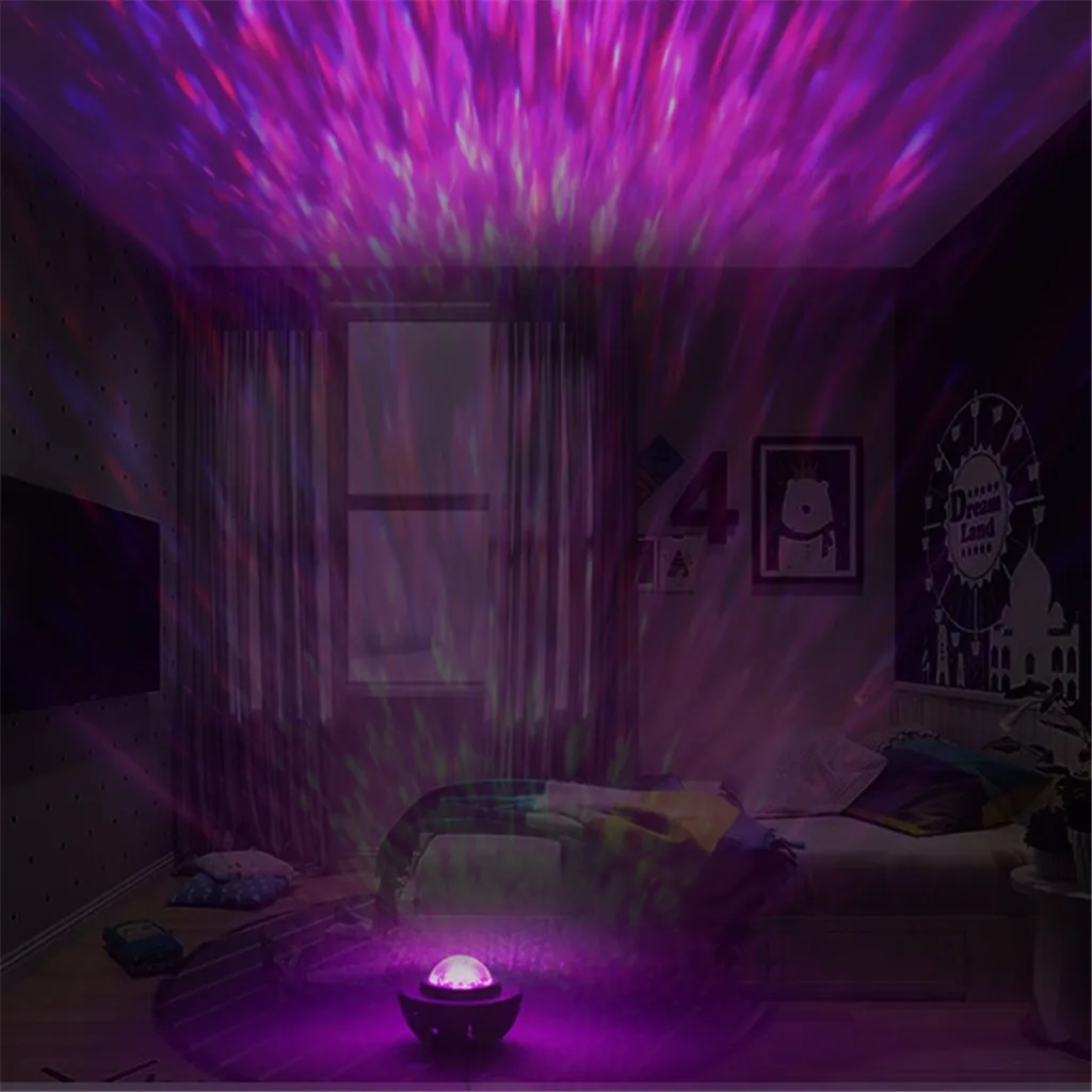

Night Lights LED Colorful Projector Blueteeth USB Voice Control Music Player Projection Lamp