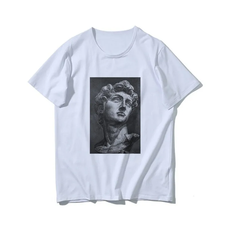 Harajuku David Michelangelo летняя новая модная повседневная женская футболка с принтом