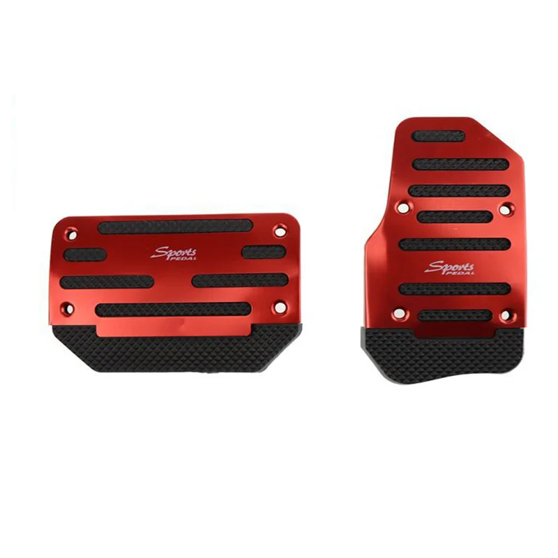 

Universal Blue/Red Non-Slip Automatic Gas Brake Foot Pedal Pad Cover Accessories Kit High Quality Pedal Brake Tool Universal Car