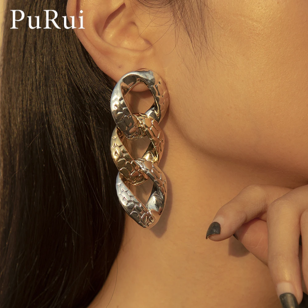 

2021 Fashion Vintage Earrings for Women Geometric Statement Gold Color CCB Drop Earrings Layered Round Dangle Earring Jewelry Ac