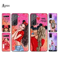 baby mom girl hot fashion silicone cover for samsung galaxy s21 s20 fe ultra s10 s10e lite s9 s8 s7 plus phone case