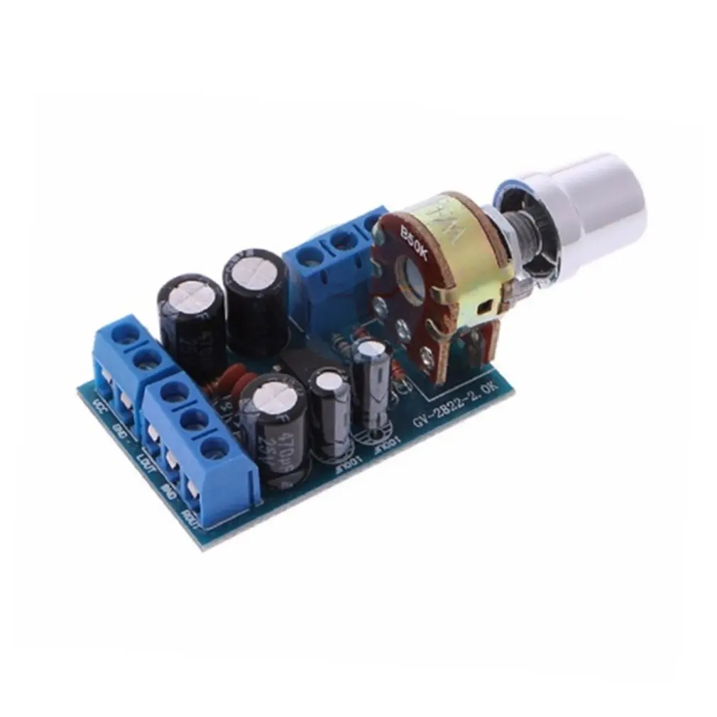 Small Size DC 1.8-12V TDA2822M 2.0 Channel Stereo Mini AUX Audio Amplifier Board Module AMP Parts | Электроника