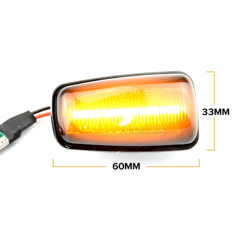 

Flashing Car Turn Signal Lamps Side Marker Lights Lateral LED For Peugeot 306 106 406 806 Citroen XM ZX Break Xsara Xantia Fiat