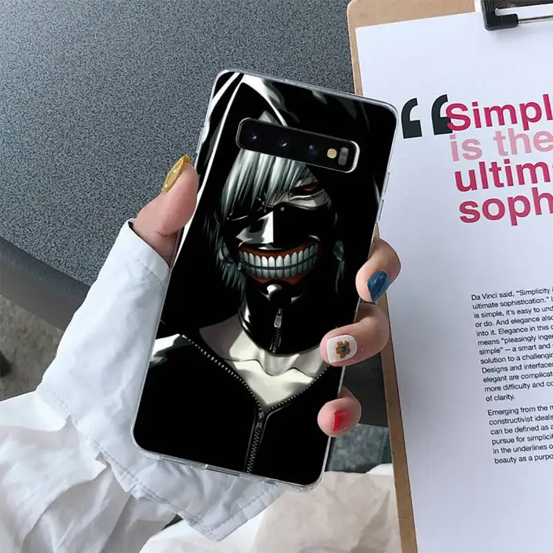 

Tokyo Ghoul Phone Case For Samsung S10 S10e S8 S9 Plus S7 Edge Note10 9 8 Soft Transparent TPU Cove