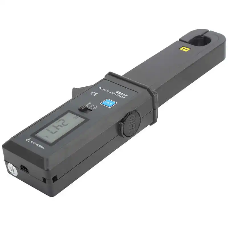 ETCR6000B AC/DC ток утечки клещи 0mA 60.0A Бесконтактный автомобильный зажим протечек