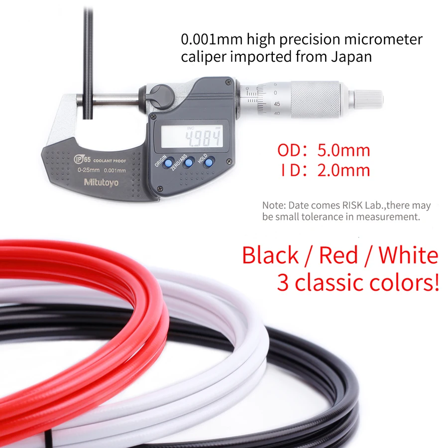 Шланг дисковый для горного велосипеда 5 мм с нейлоновой оплеткой 1/2 м|Кабели и