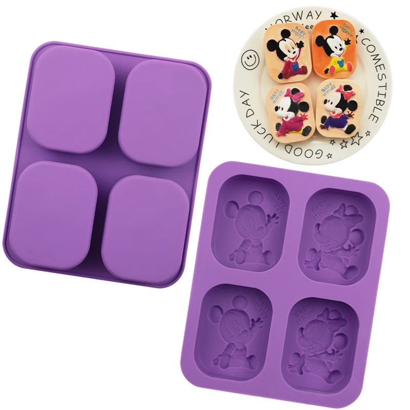 Милые силиконовые формы для торта Микки Мауса кухонные инструменты DIY мультяшная