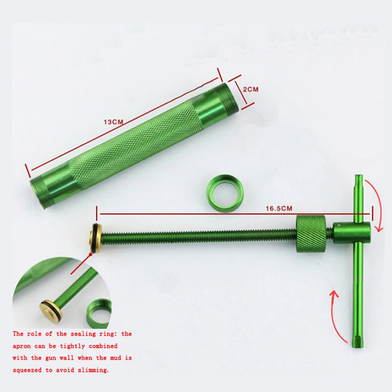DIY Craft Pottery Clay Extruder Fondant Cake Slime Pastry Gun Modeling Tool |