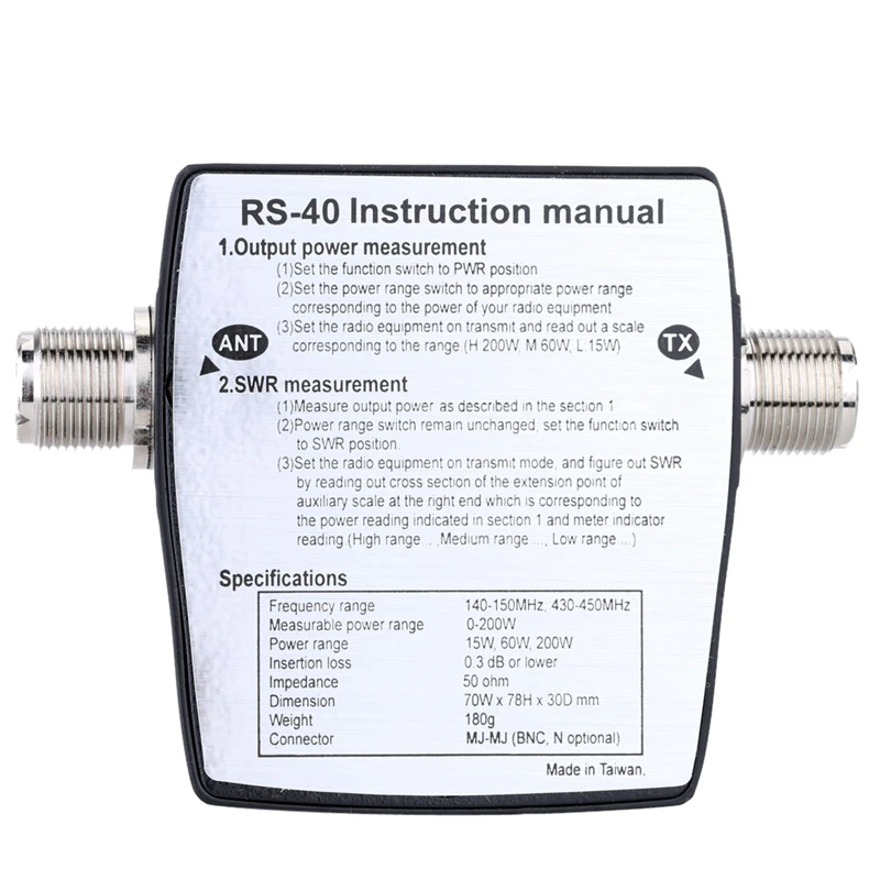 

Portable Swr Standing Wave Ratio Watt Power Meter For Ham Mobile Vhf Uhf Single Phase Electric Energy Meters