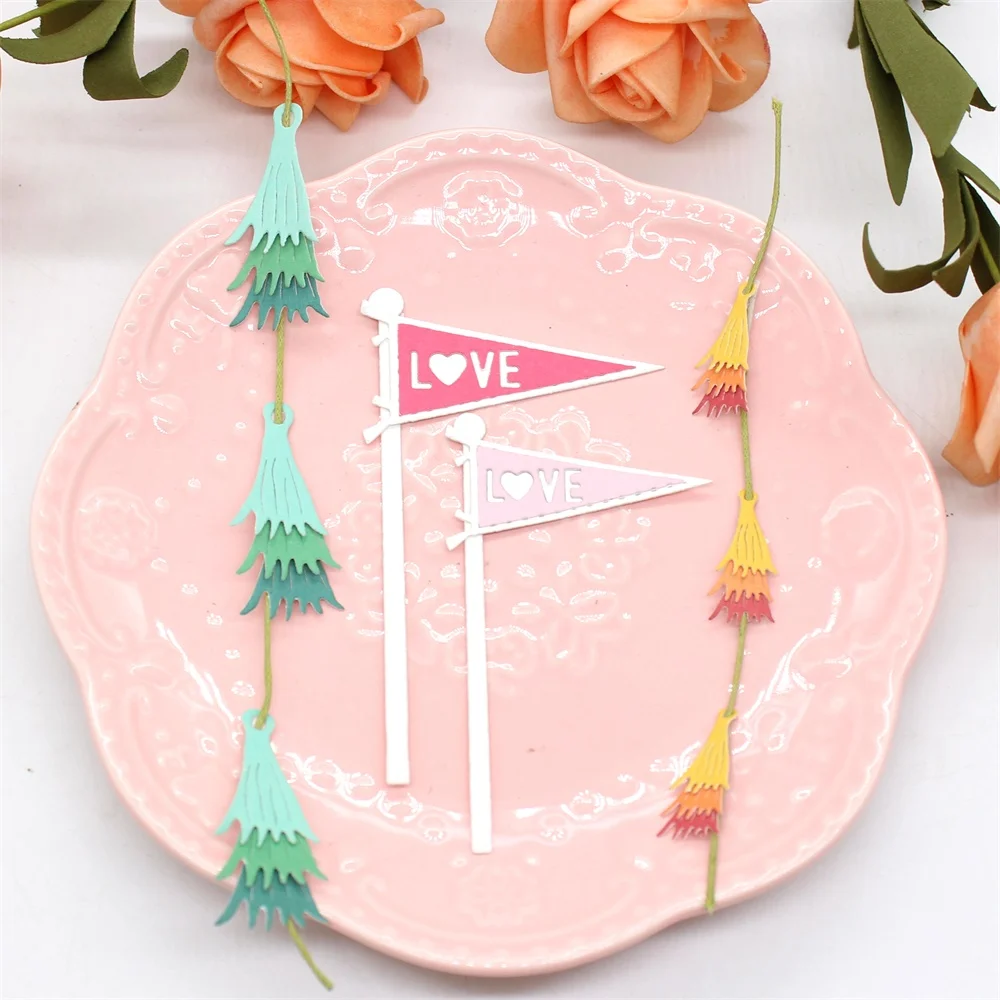 Металлический трафарет KSCRAFT с флагом трафареты для скрапбукинга декоративное