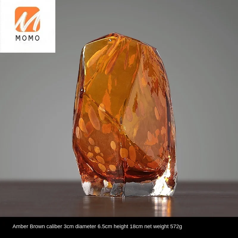 

Nordic Modern Geometric Transparent Flower Arrangement Glass Bottle Vase American Style Furnishings Dining Table Small Coffee