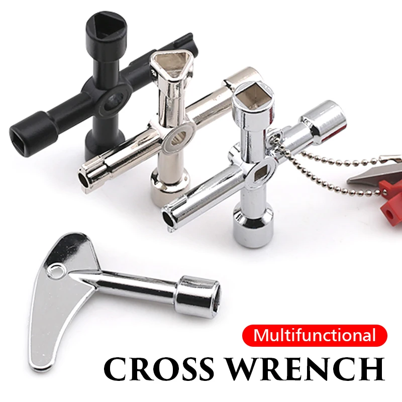 

Multi-functional Electric Control Cabinet Key Wrench Elevator Water Meter Valve keys For triangular triangle Hexagon Square Hole