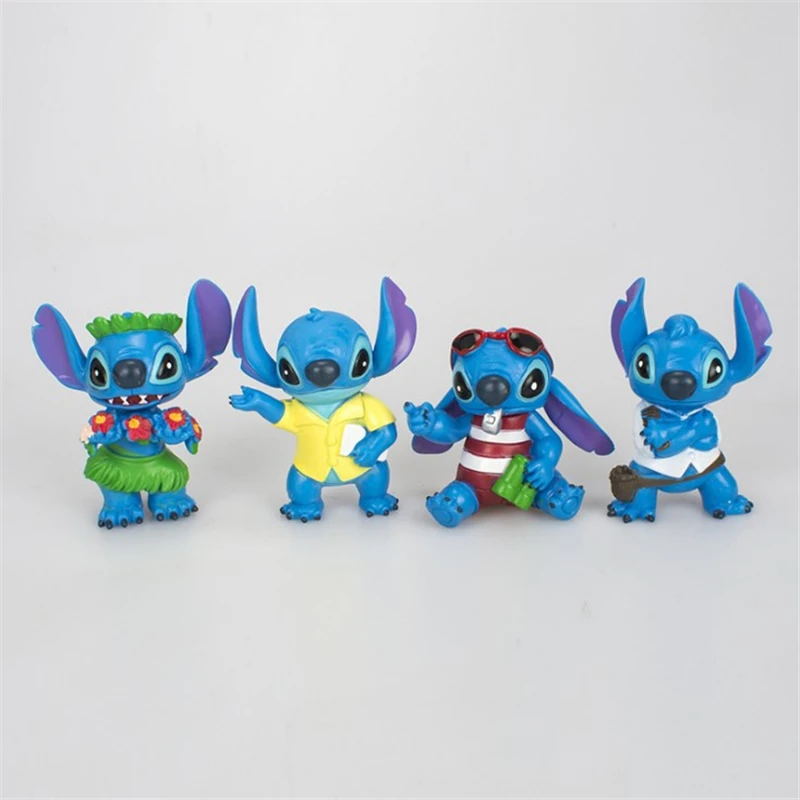 24Pcs/set Lilo &amp Stitch 6cm Action Figure Posture Anime Decoration Collection Figurine Toy model for children gift | Игрушки и хобби