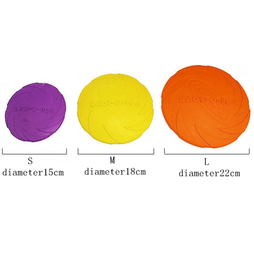 

1 Pc Interactive Dog Chew Toys Resistance Bite Soft Rubber Puppy Pet Toy for Dogs Pet Training Products Dog Flying Discs