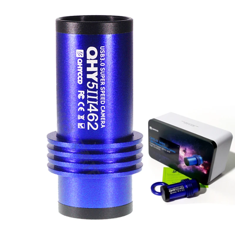 

QHY5III462C uses the latest generation of SONY IMX462 backlit sensor planetary camera panoramic lens 850nm infrared filter