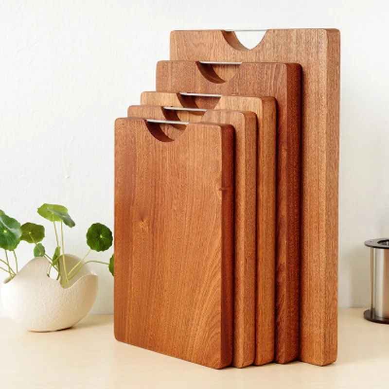 Разделочная доска из дерева Высококачественная кухонная разделочная черного