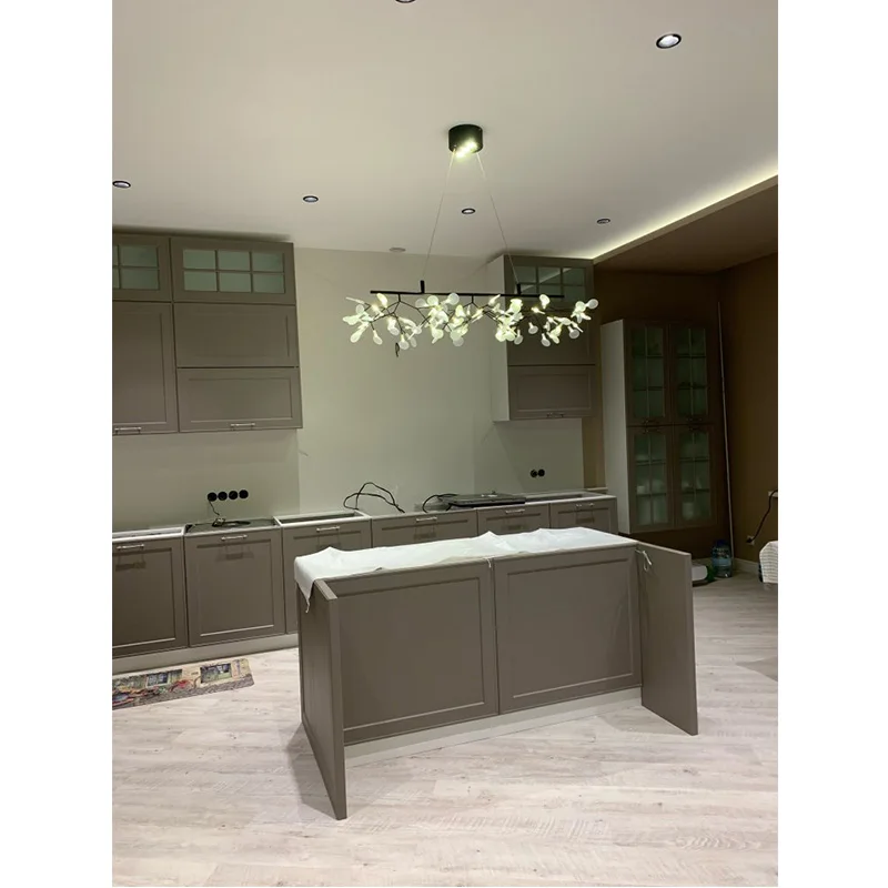 Современный светильник Heracleum для кулон в форме листика дерева длинная