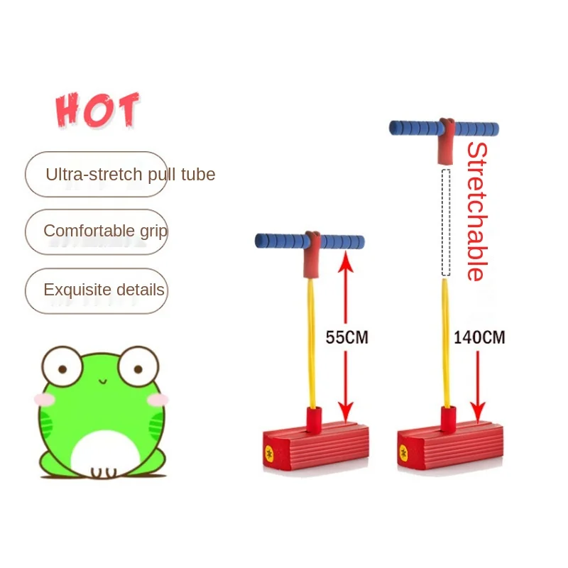 Pogo Stick Children 's Outdoor Sports Sensory Training Sound Bounce Toy Frog Jump Flash Jump