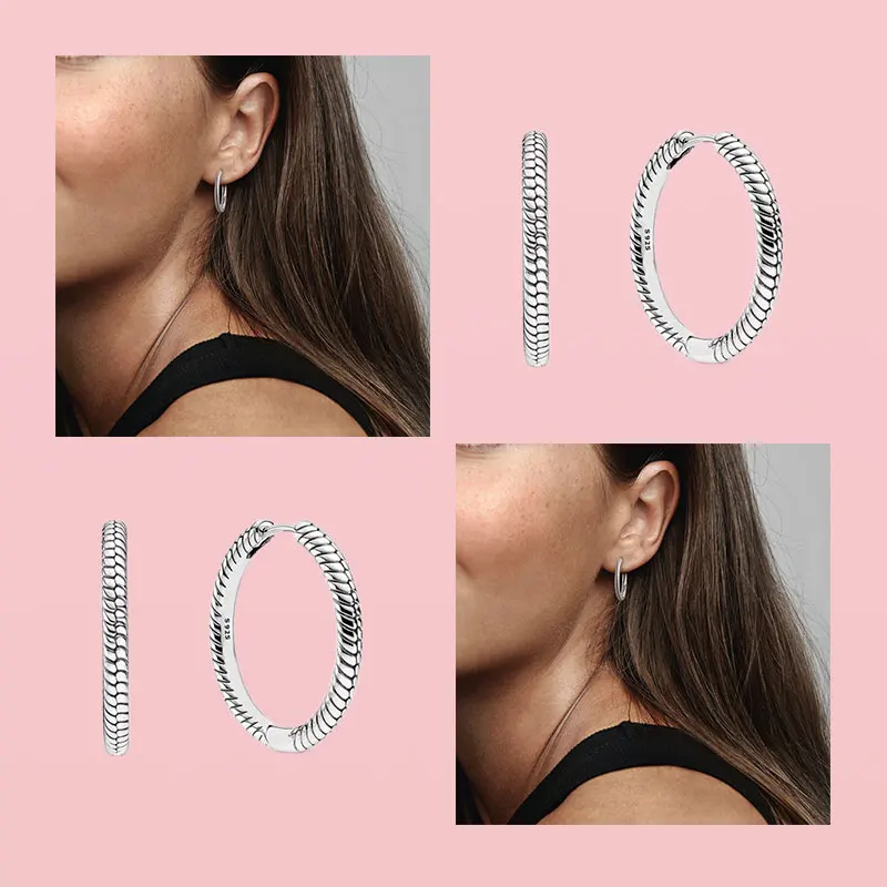 Женские серебряные серьги кольца|Серьги-кольца| |