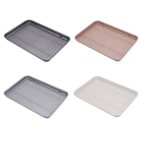 carbon steel baking tray with removable cooling rack set non stick chips r7ua