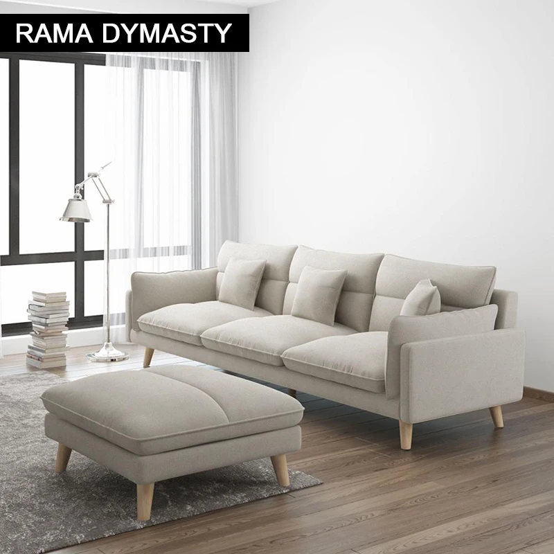 Современная дизайнерская ткань диван черный/белый Высокое качество мебель для