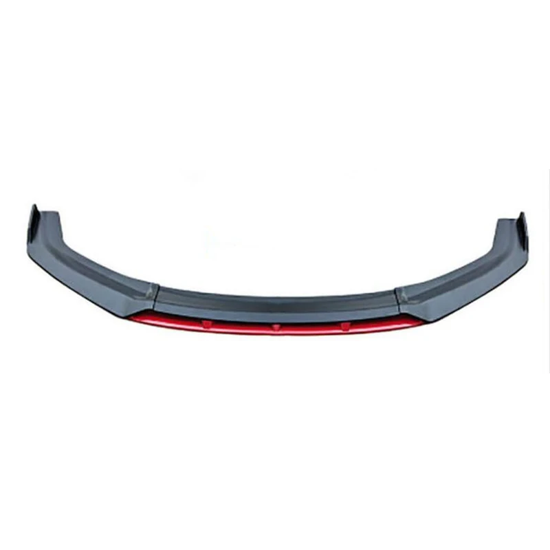 For 4PCS Universal Front Bumper Lip Diffuser Kia K2 K3 K5 K9 Stinger PU Material Black Collision Splitter CAR Accessories Refit - купить по