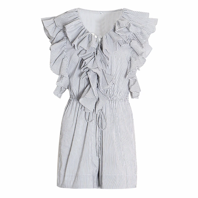 Женский комбинезон CHICEVER без рукавов с треугольным вырезом и высокой талией |