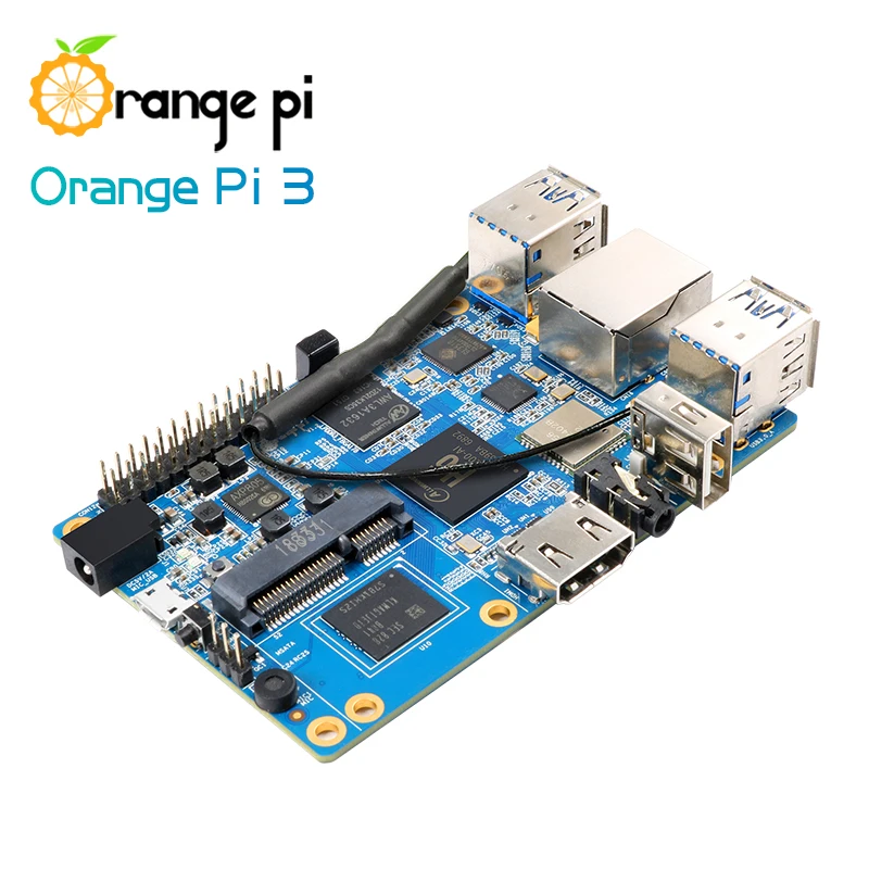Мини-ПК Orange Pi 3 H6 2 ГБ LPDDR3 + 8 EMMC флэш-памяти Gigabyte Ethernet-порт AP6256 Wi-Fi BT5.0 4хUSB 3.0 поддержка