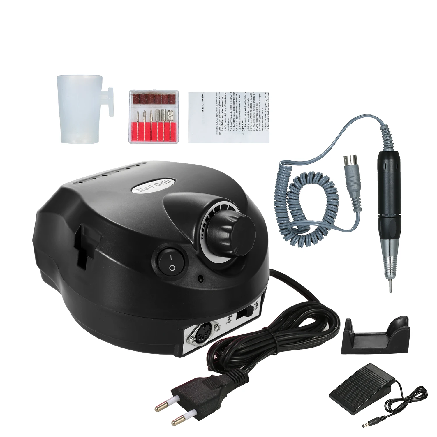 Профессиональный электрический шлифовальный станок для ногтей 30000 об/мин e файл