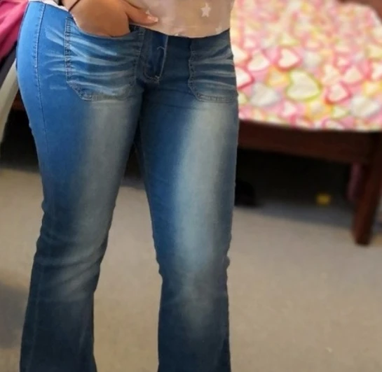 Женские модные джинсы с высокой талией расклешенные повседневные Широкие