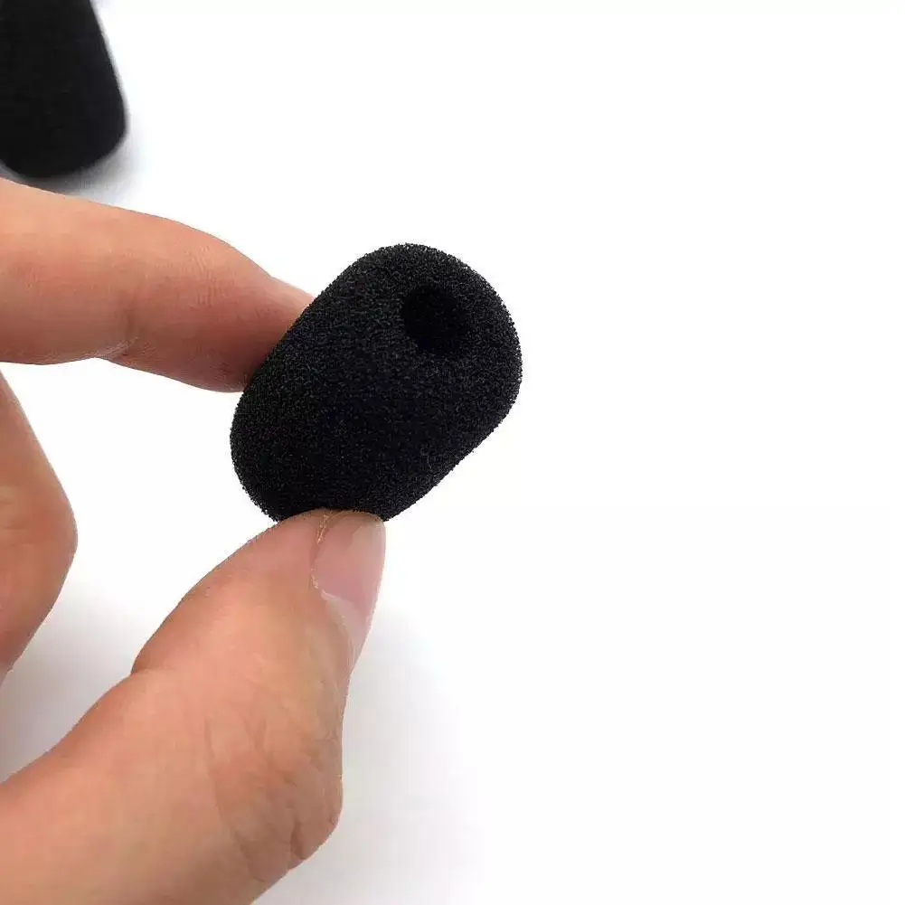 

10PCS Microphone Windscreen Sponge Cover Headset Mic Foam Meeting Cover For Gooseneck Protective Cap Mic H2C0