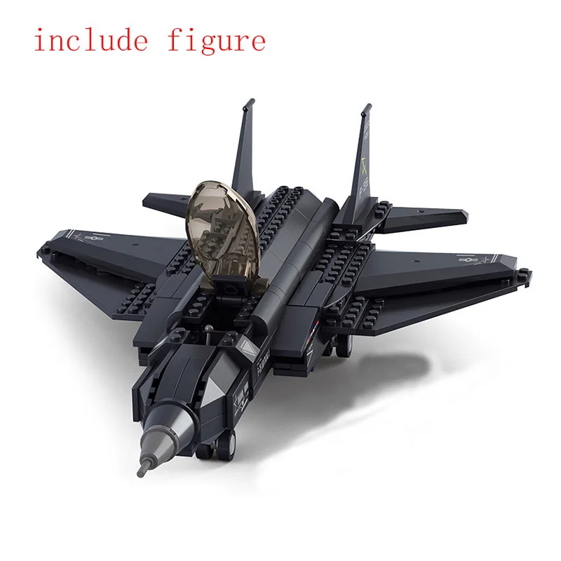 

Конструктор Sluban 0510 из 252 деталей, Военная серия, США, военные силы, модель истребителя F35, развивающие фигурки, игрушки для детей