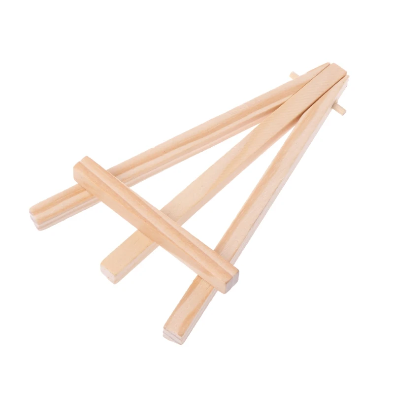 

Mini Wooden Tripod Easel Display Painting Stand Card Canvas Holder Wedding Party