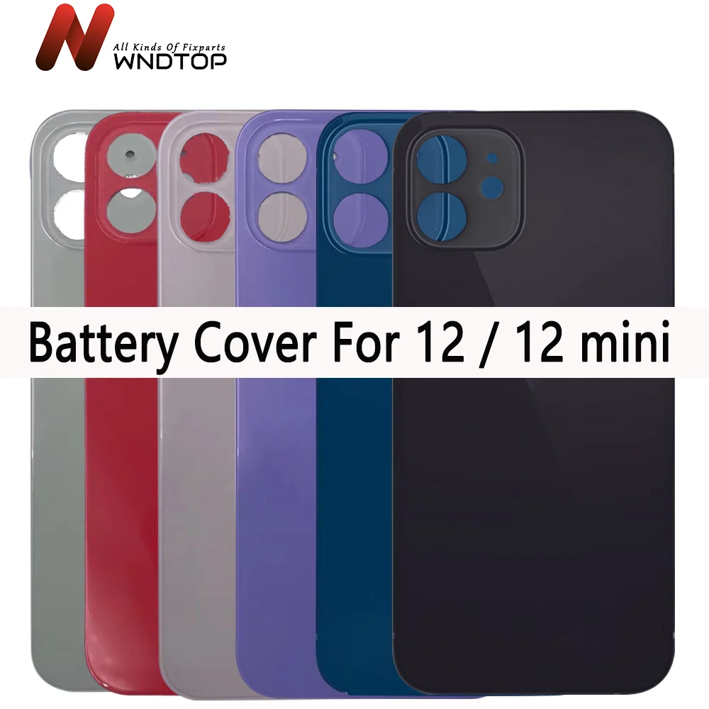 

New For iphone 12 Battery Cover Rear Door Bac Housing Glass For Apple iphone 12 mini With Logo Back Cover
