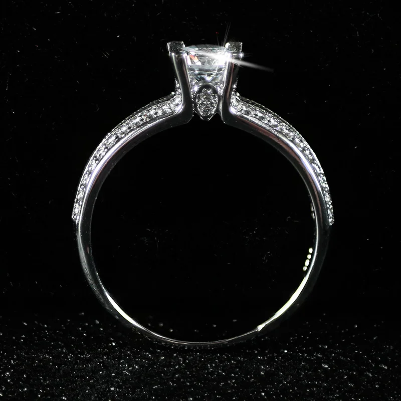 925 стерлингового серебра обручальные кольца для женщин класса AAA циркон