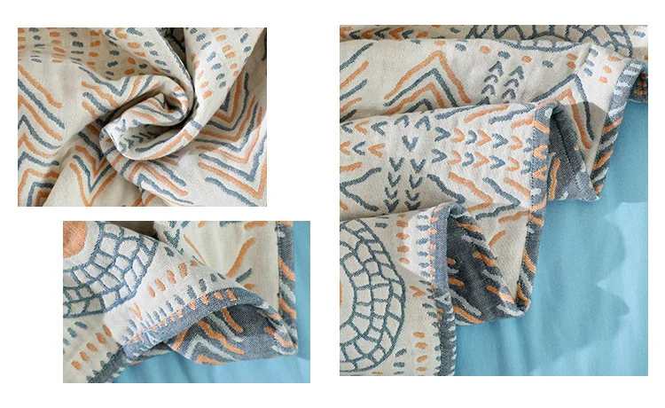 Bohemia cotton sofa cover throw blanket for beds four seasons gauze cushion towel quilt Large Size Bedspread | Дом и сад