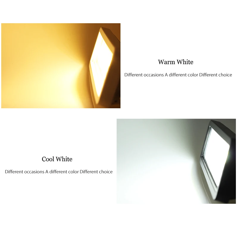 50W LED Flood Light Outdoor IP66 Waterproof 220V White Black Shell Projector Lamp Garden Spotlight Wall Floodlights - купить по
