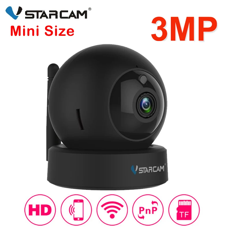 Мини IP камера Vstarcam 3 Мп 2 МП 1296P 1080P Wi Fi|Камеры видеонаблюдения| |