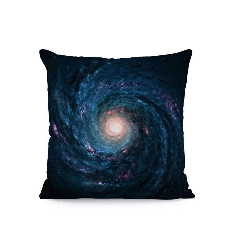 Роскошная Очаровательная наволочка синяя Звездная спираль квадратная