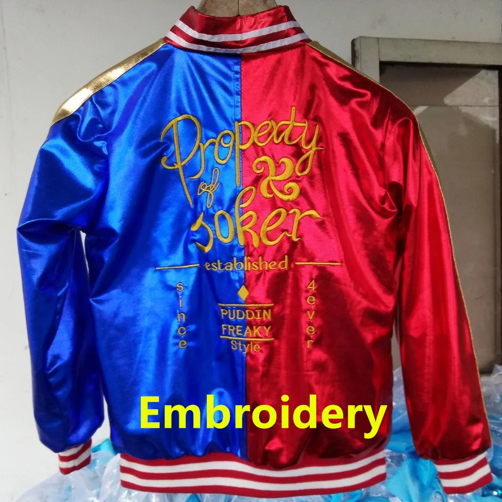 Детские костюмы для косплея Харли самоубийц девочек отряд Квинн куртка с