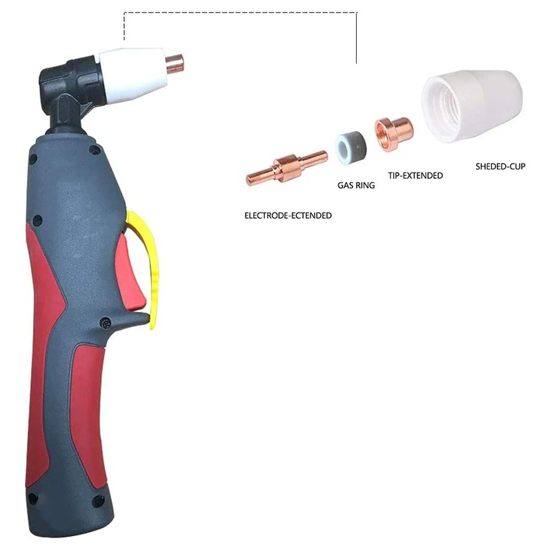 HOT-50Pcs плазменный резак расходные материалы фонарь наконечник электрод комплект