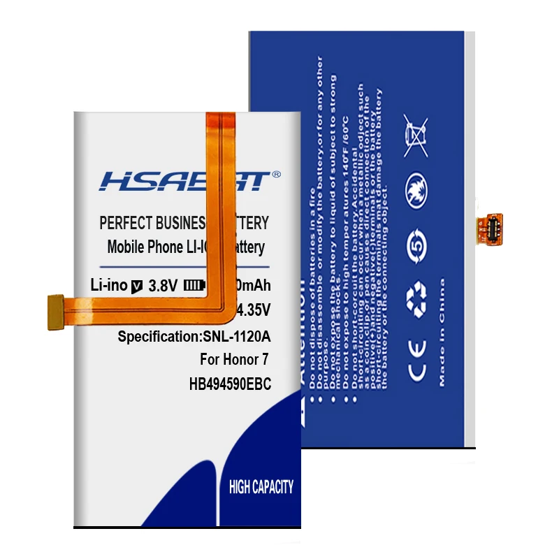 HSABAT 4650 мА/ч, HB494590EBC Батарея для huawei Honor 7 G620 G628 батареи PLK-AL10 PLK-UL00 PLK-TL01H