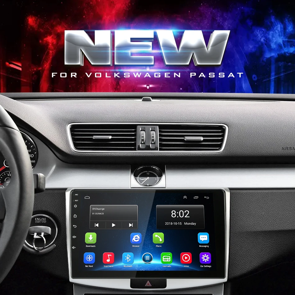 Android 8,1 автомобильный Радио мультимедийный плеер для VW Volkswagen Passat B7 B6 Magotan CC 2010- 2 Din Авторадио gps навигация RDS