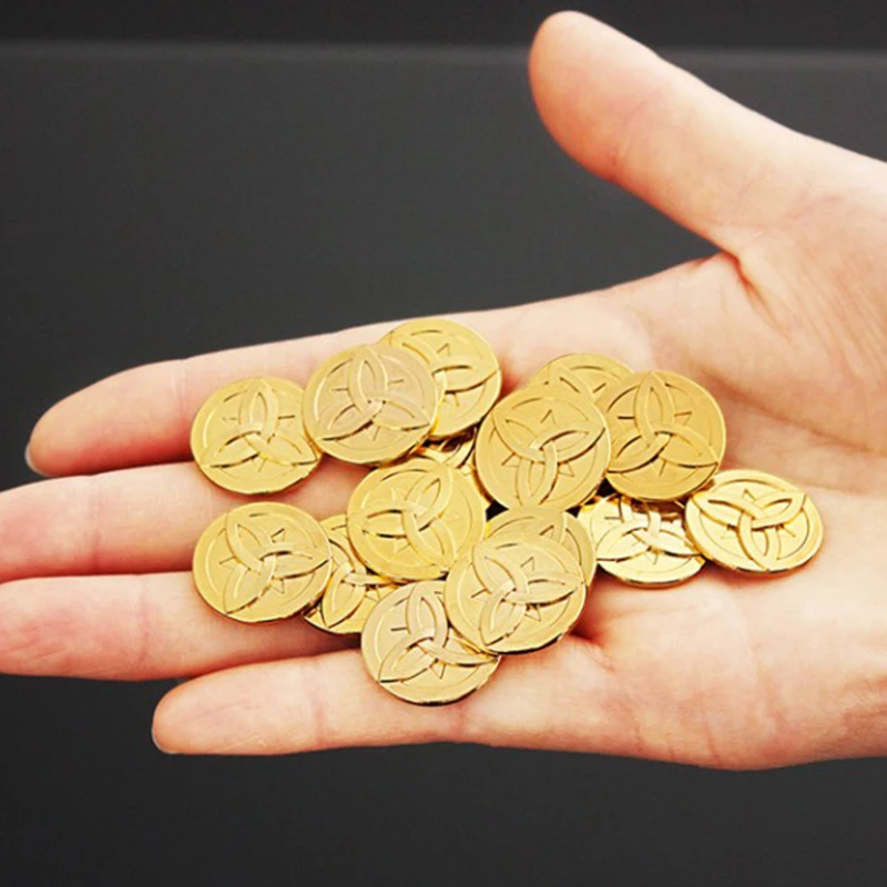 Игра Genshin воздействия монет Косплэй металлический коллекции фанатов память