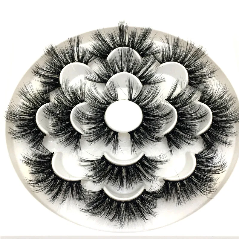 5/7 пар норковые ресницы 20 25 мм натуральные накладные оптом искусственные без