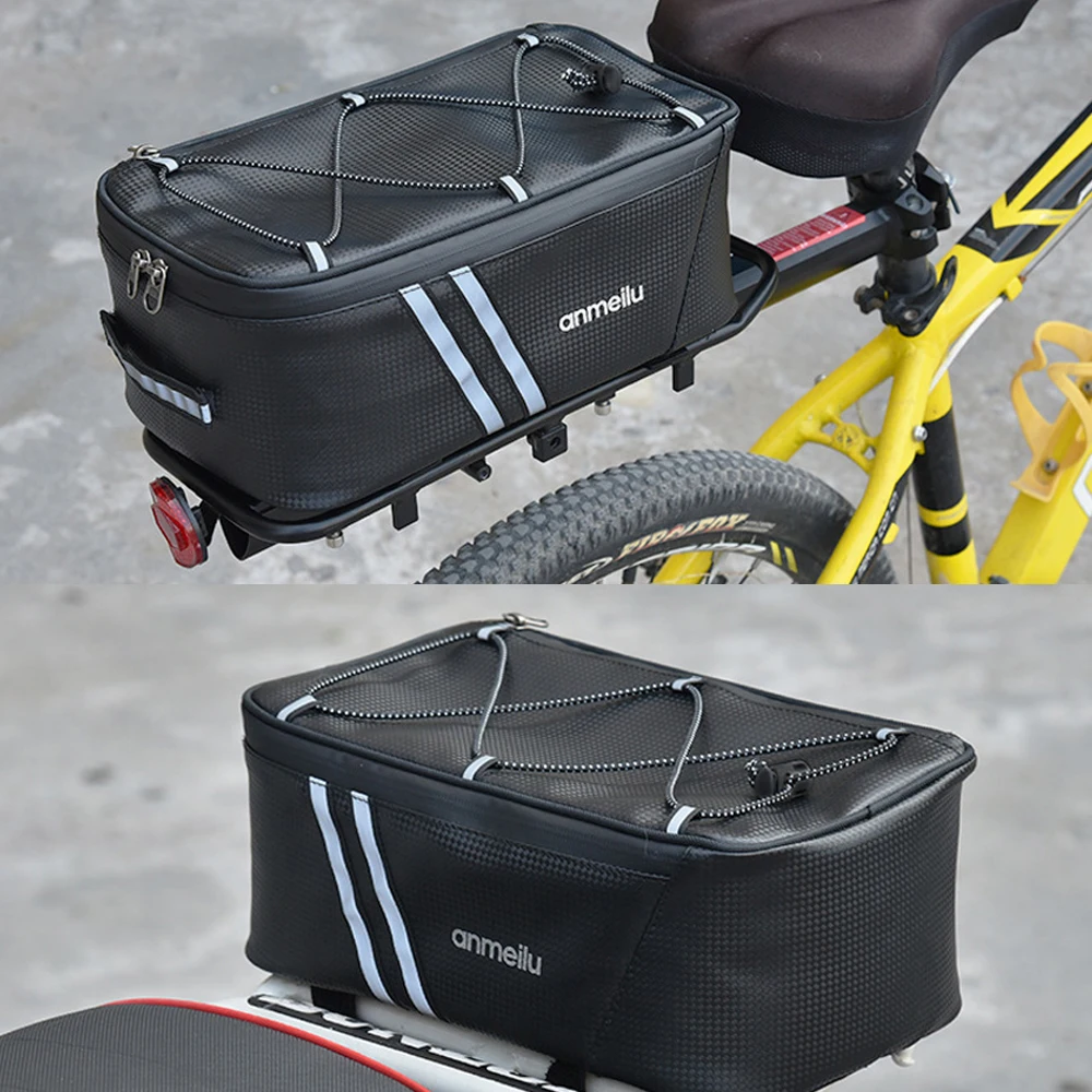 

Bike Trunk Bag Bicycle Rack Bag Waterproof Rain Cover Bags Cycling Rear Rack Bags