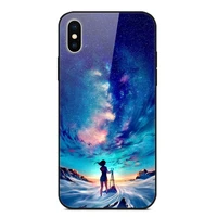 for apple iphone xs max phone case tempered glass case back cover with black silicone bumper series 2