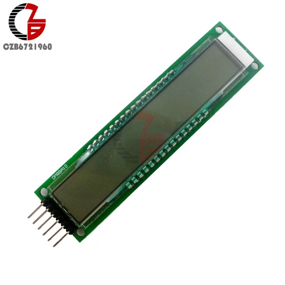 

10-значный 16-сегментный ЖК-дисплей SPI, Модуль платы ЖК-дисплея с подсветкой постоянного тока 5 В, чип драйвера TM1622, совместимый с HT1622 для Arduino