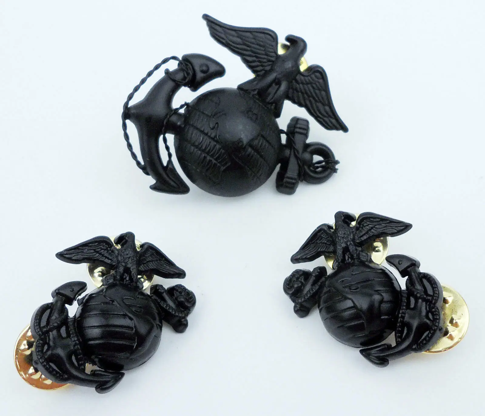 Tomwang201. Черный значок офицера морской пехоты США на кепку и воротник USMC