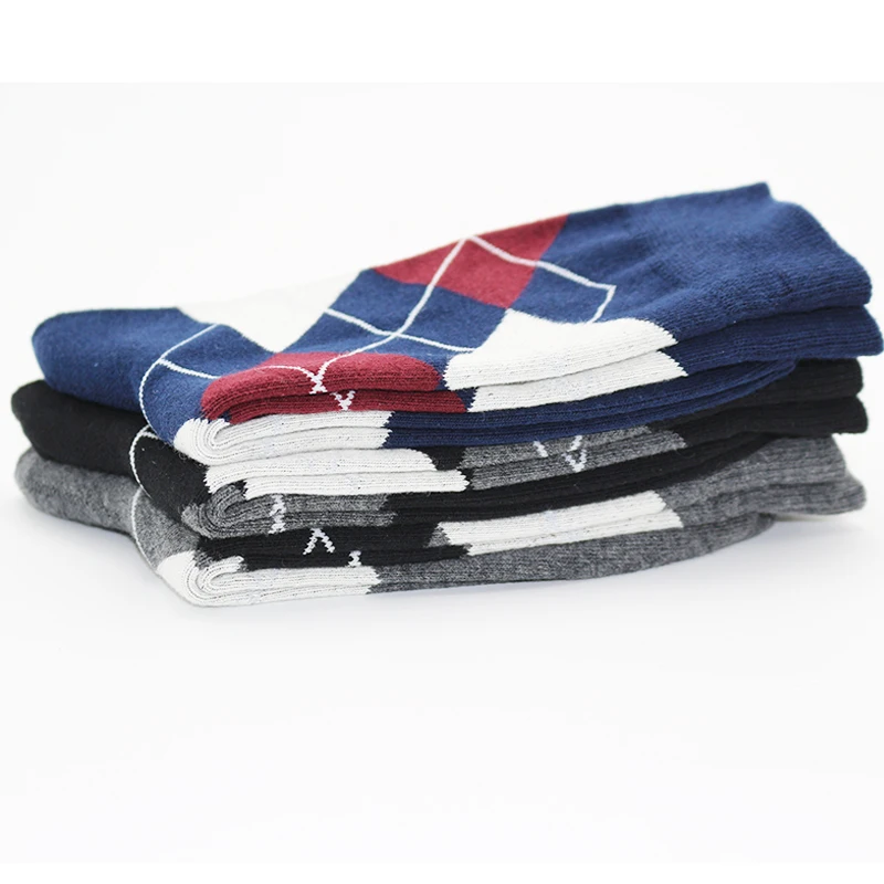 2021 New Brand Autumn Winter Men's Socks Thicken Warm Cotton Socks Business Casual Happy Classic Gentleman Dress Sock Size38-45